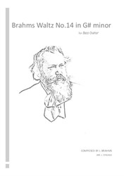 Brahms Waltz No.14 in G# minor for Bass Guitar